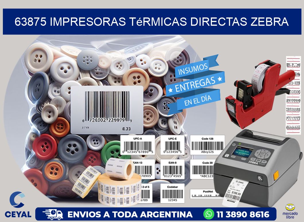 63875 impresoras térmicas directas zebra