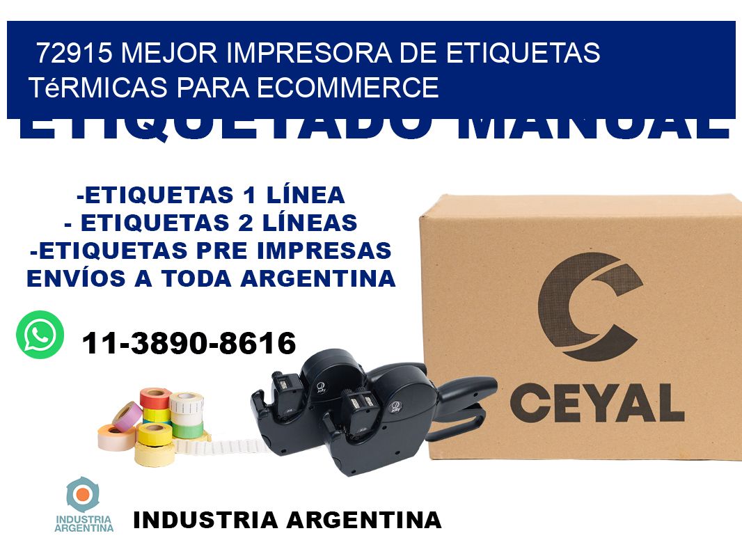72915 mejor impresora de etiquetas térmicas para ecommerce