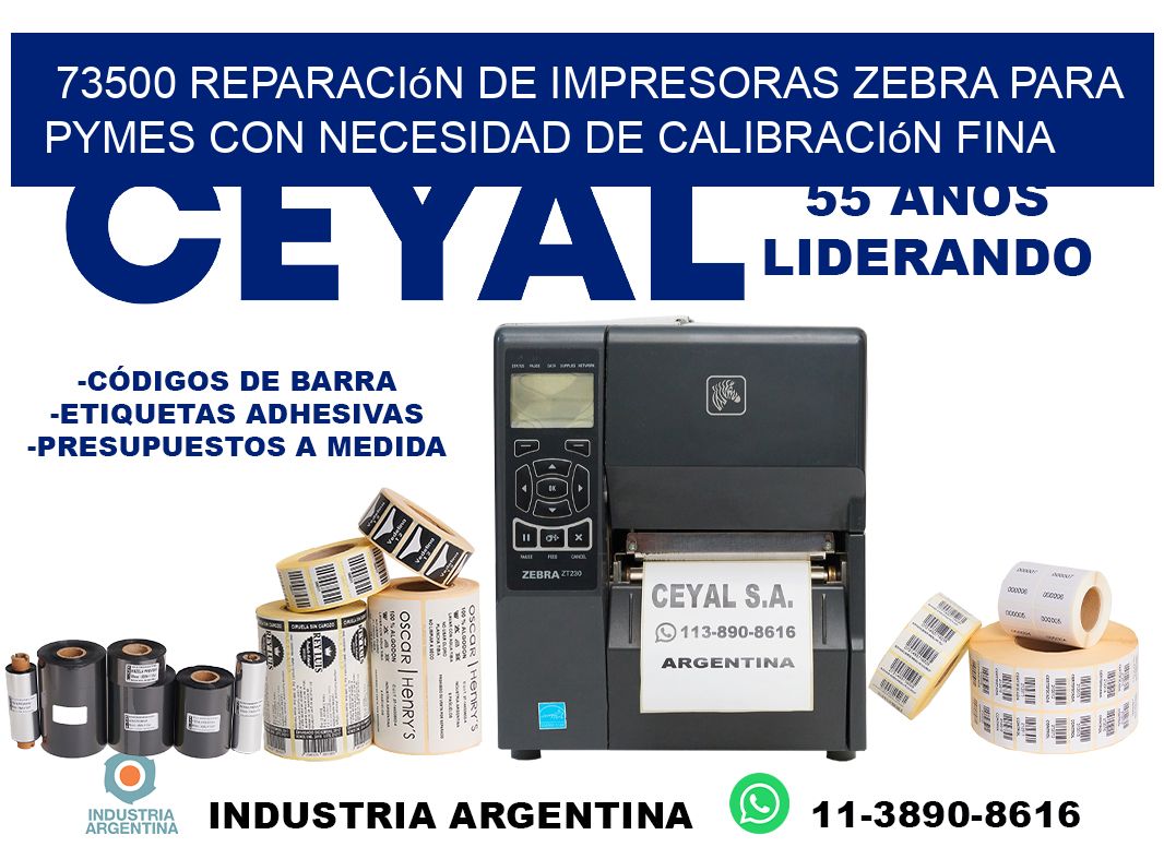 73500 reparación de impresoras zebra para pymes con necesidad de calibración fina