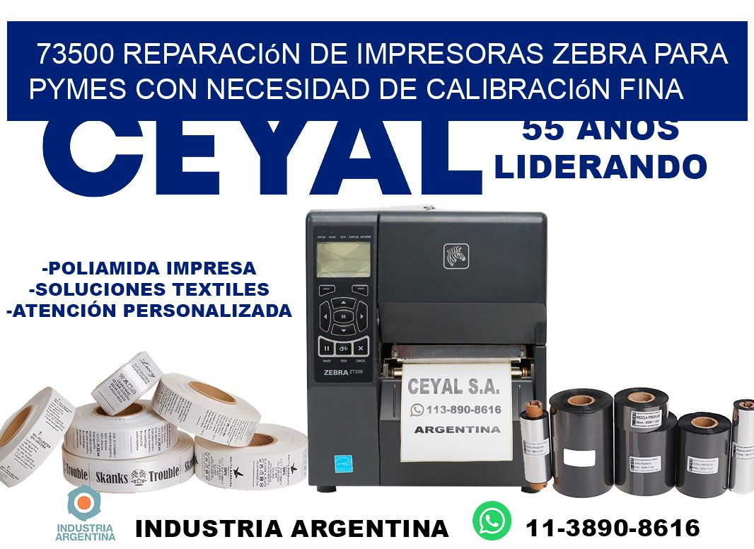 73500 reparación de impresoras zebra para pymes con necesidad de calibración fina
