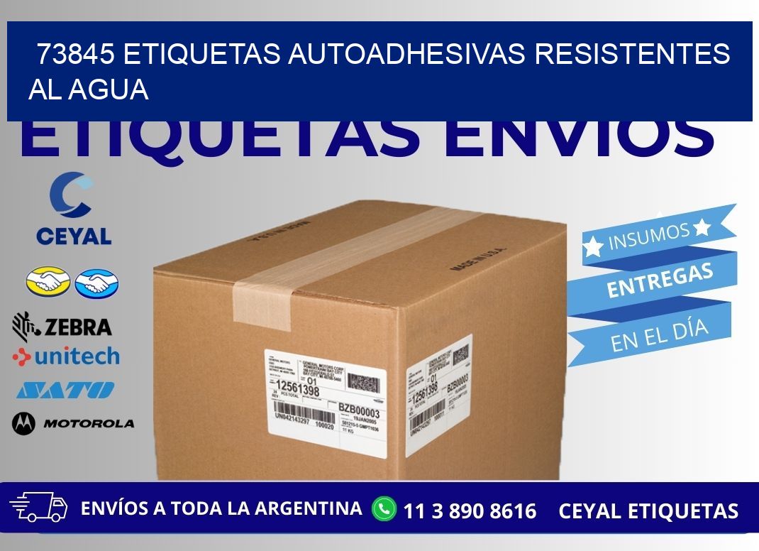 73845 etiquetas autoadhesivas resistentes al agua
