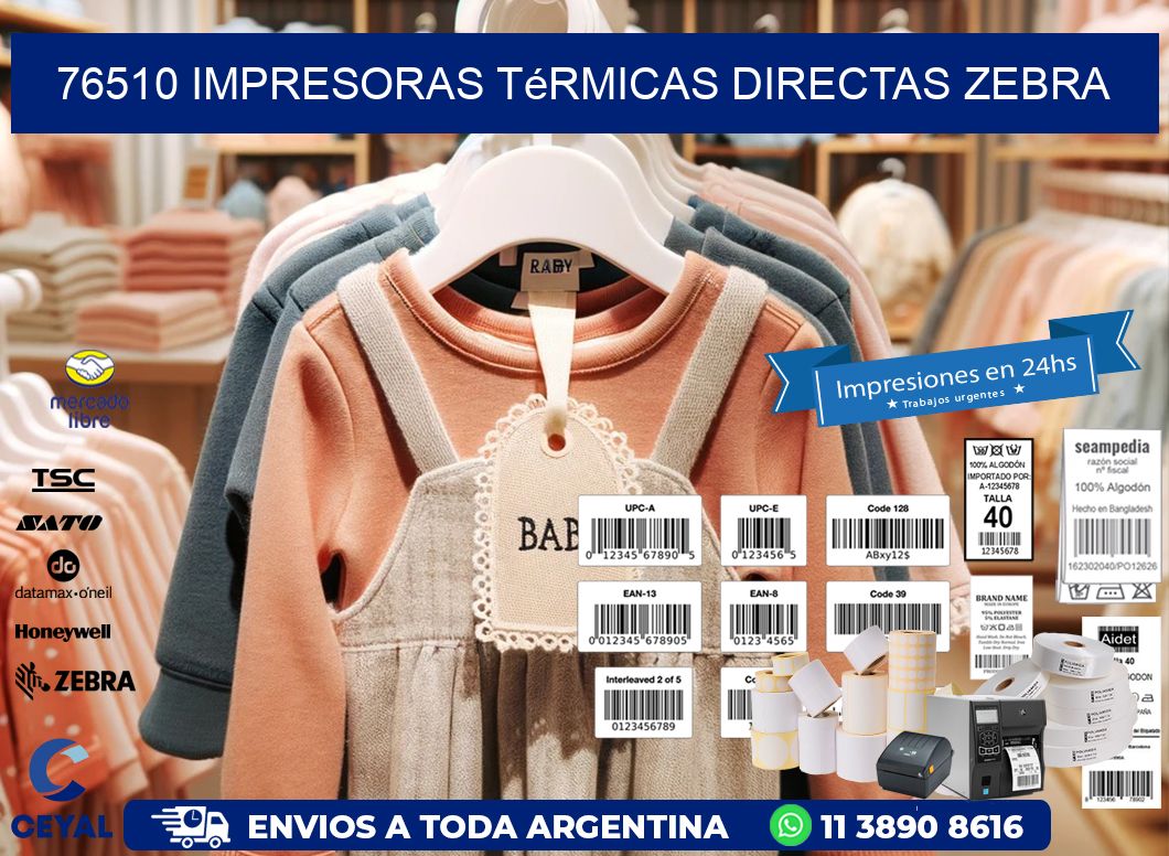 76510 impresoras térmicas directas zebra