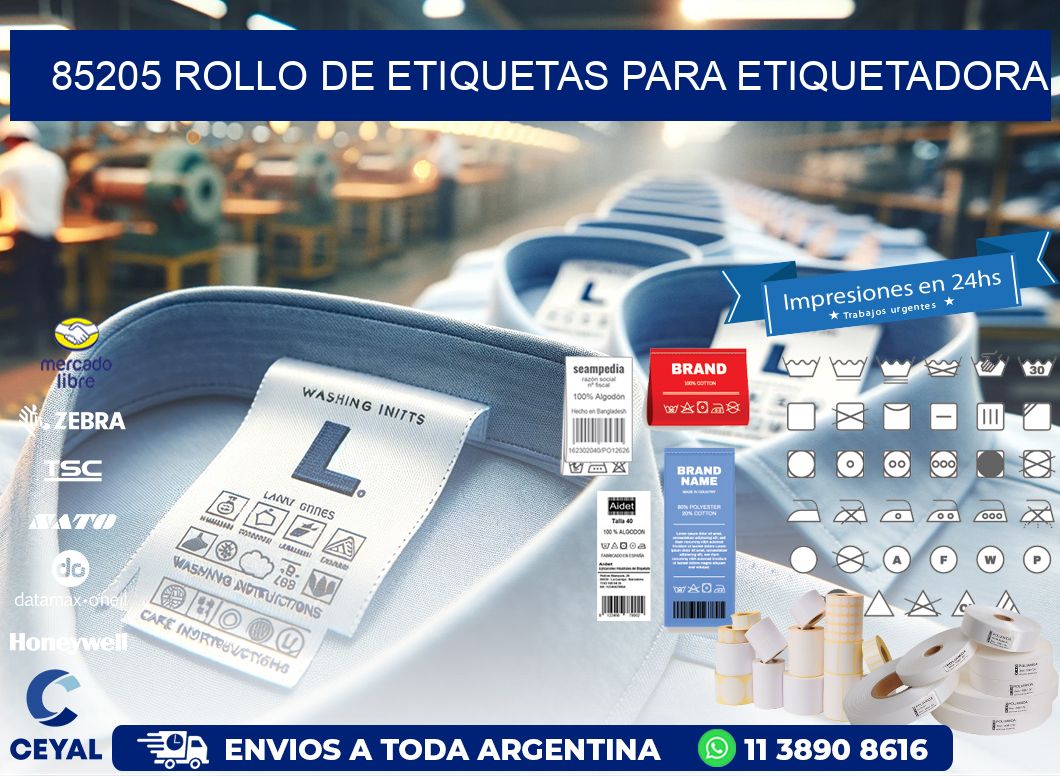 85205 rollo de etiquetas para etiquetadora