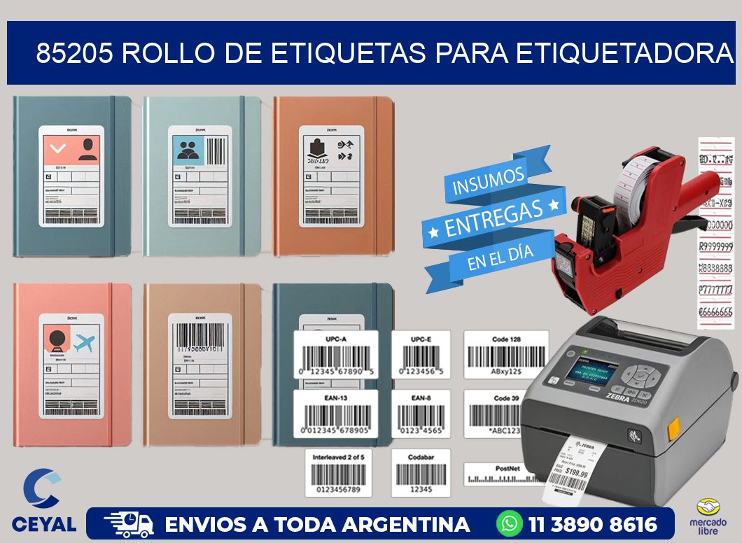85205 rollo de etiquetas para etiquetadora
