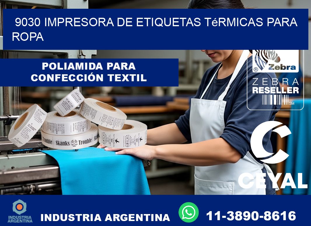 9030 impresora de etiquetas térmicas para ropa