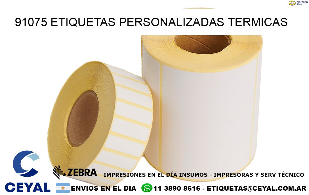 91075 Etiquetas personalizadas termicas