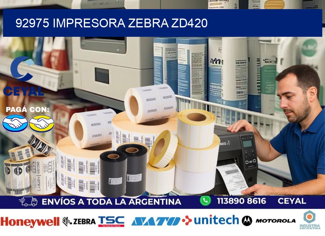 92975 Impresora Zebra ZD420