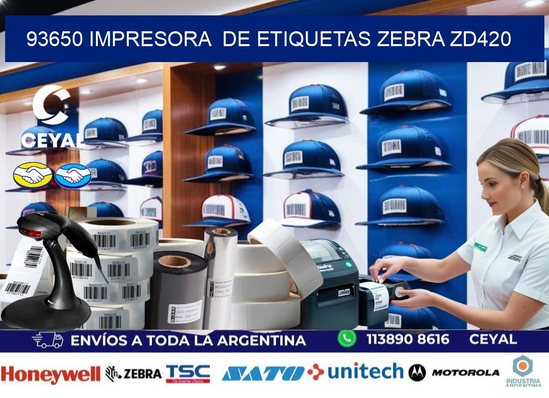93650 impresora de etiquetas Zebra ZD420