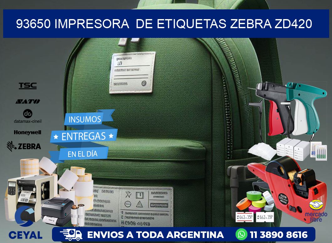 93650 impresora  de etiquetas Zebra ZD420