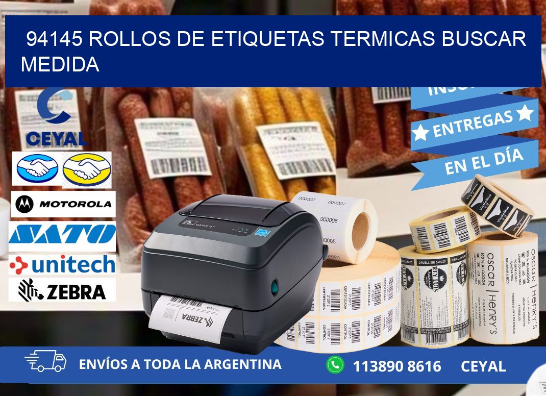 94145 rollos de etiquetas termicas buscar medida