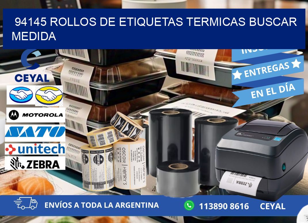 94145 rollos de etiquetas termicas buscar medida