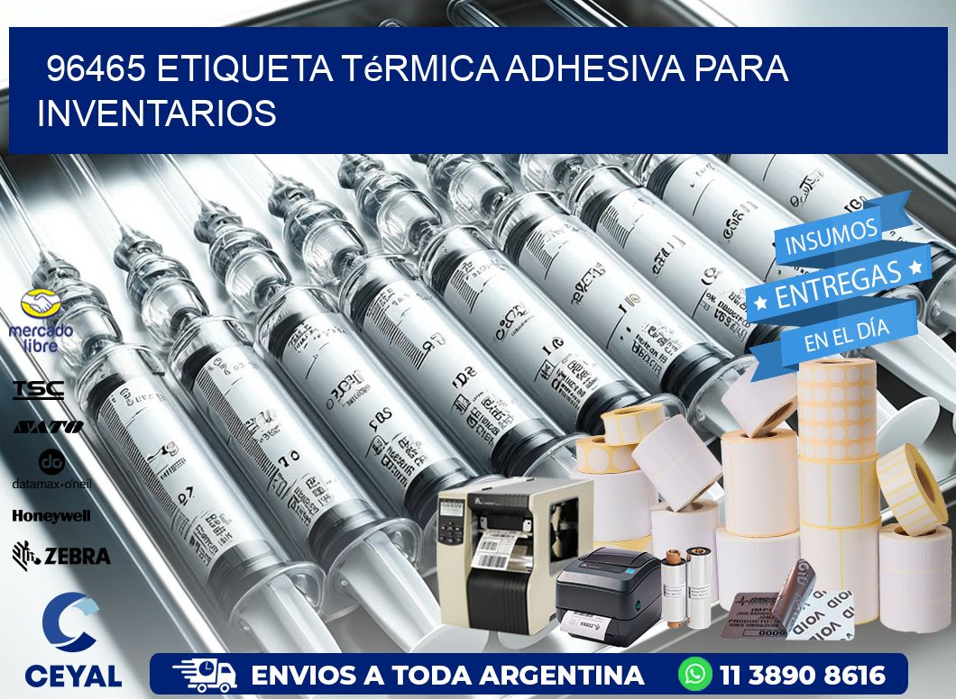96465 Etiqueta térmica adhesiva para Inventarios