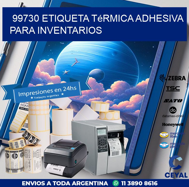 99730 Etiqueta térmica adhesiva para Inventarios