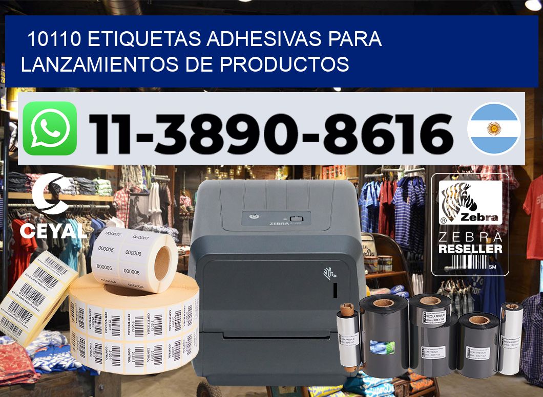 10110 Etiquetas adhesivas para lanzamientos de productos