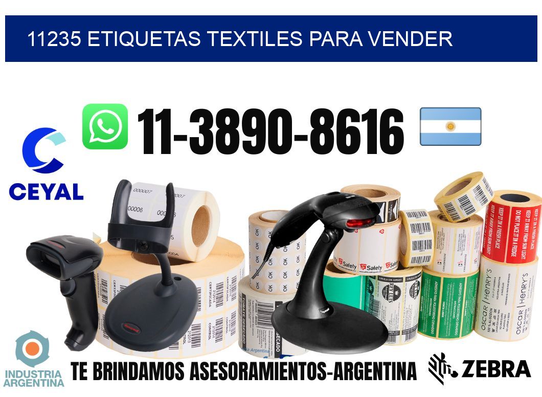 11235 Etiquetas textiles para vender