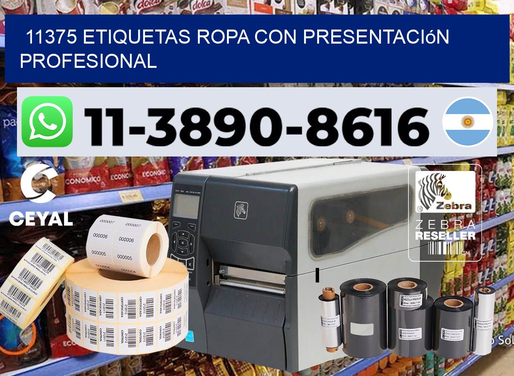 11375 Etiquetas ropa con presentación profesional