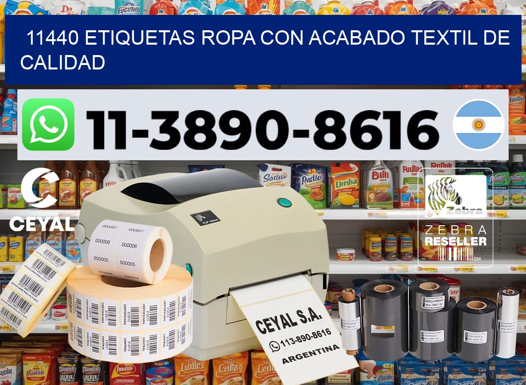11440 Etiquetas ropa con acabado textil de calidad