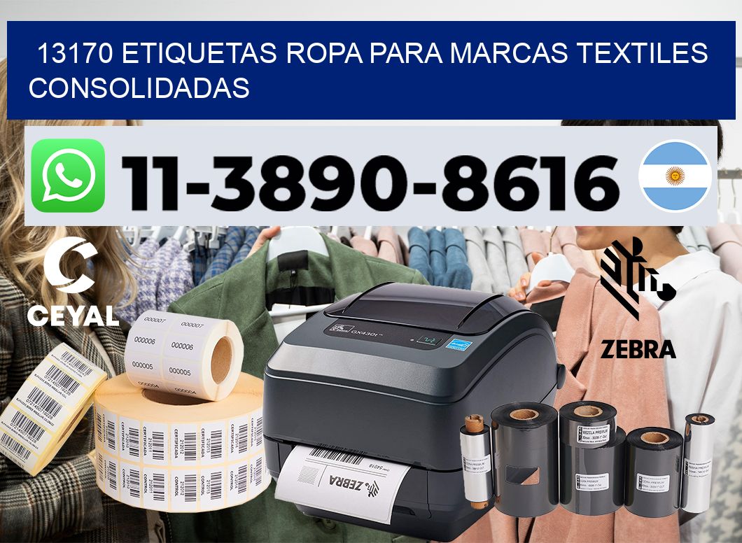 13170 Etiquetas ropa para marcas textiles consolidadas