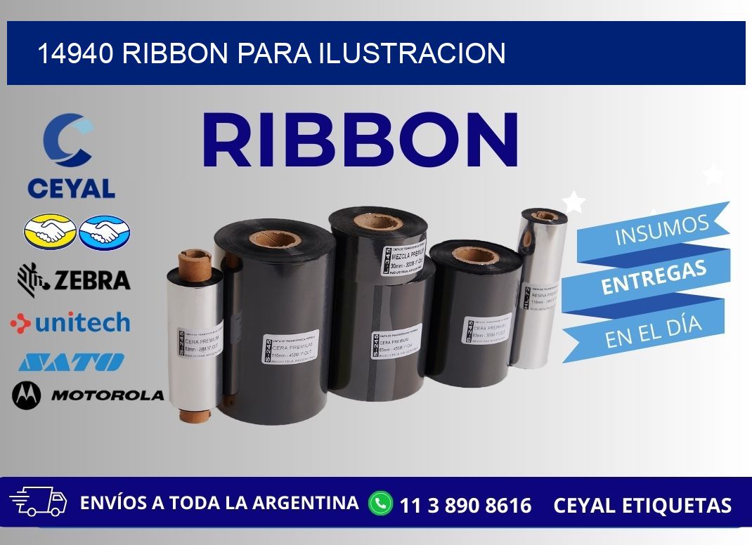 14940 ribbon para ilustracion