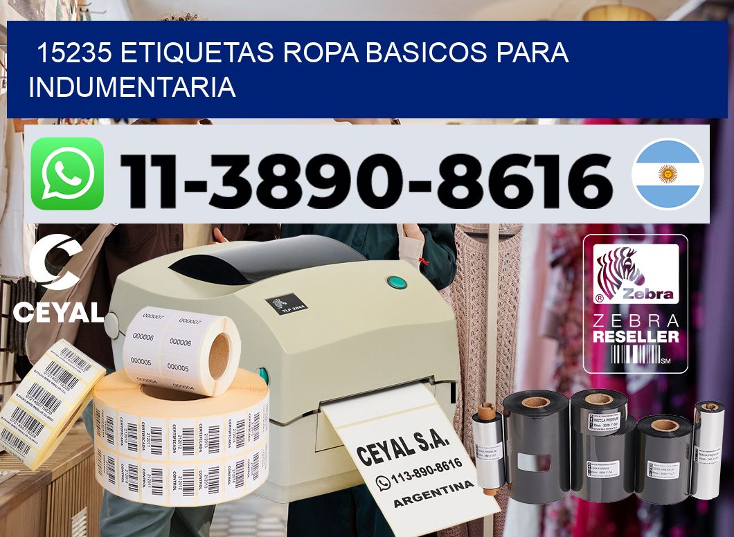 15235 Etiquetas ropa basicos para indumentaria
