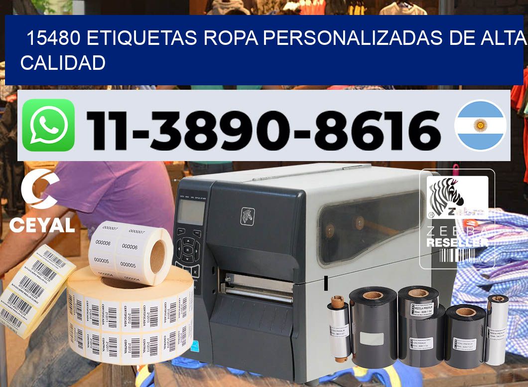 15480 Etiquetas ropa personalizadas de alta calidad