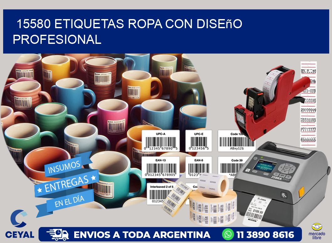 15580 Etiquetas ropa con diseño profesional