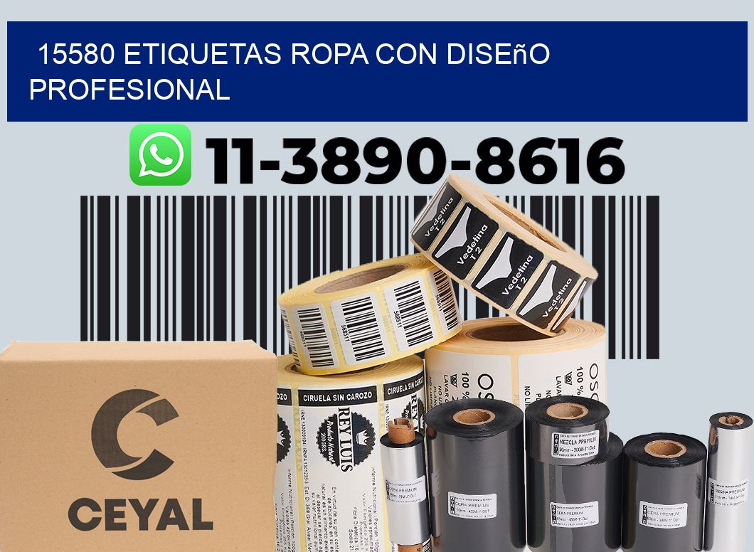 15580 Etiquetas ropa con diseño profesional