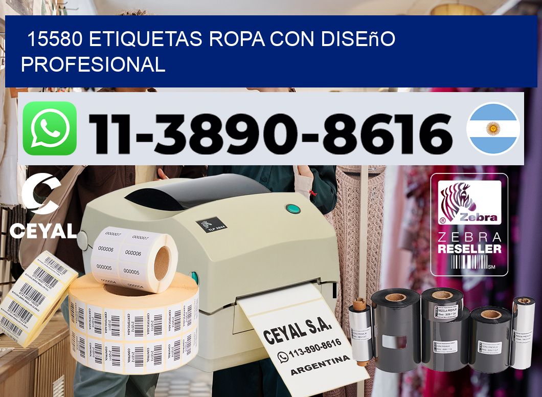 15580 Etiquetas ropa con diseño profesional
