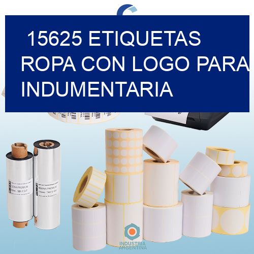 15625 Etiquetas ropa con logo para indumentaria