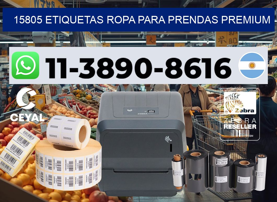 15805 Etiquetas ropa para prendas premium