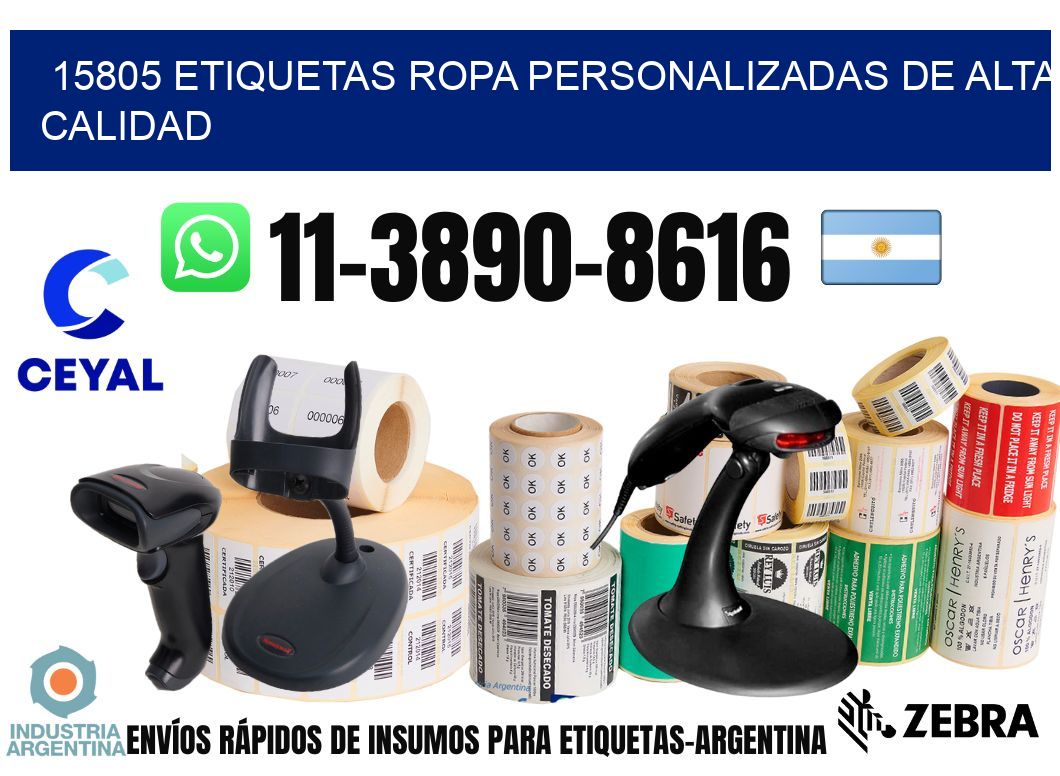 15805 Etiquetas ropa personalizadas de alta calidad