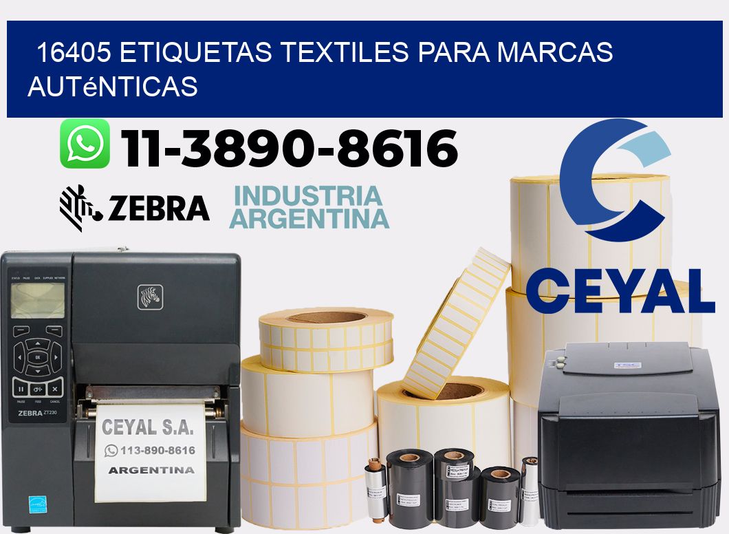 16405 Etiquetas textiles para marcas auténticas