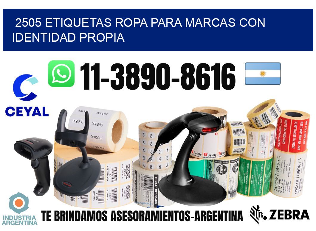 2505 Etiquetas ropa para marcas con identidad propia