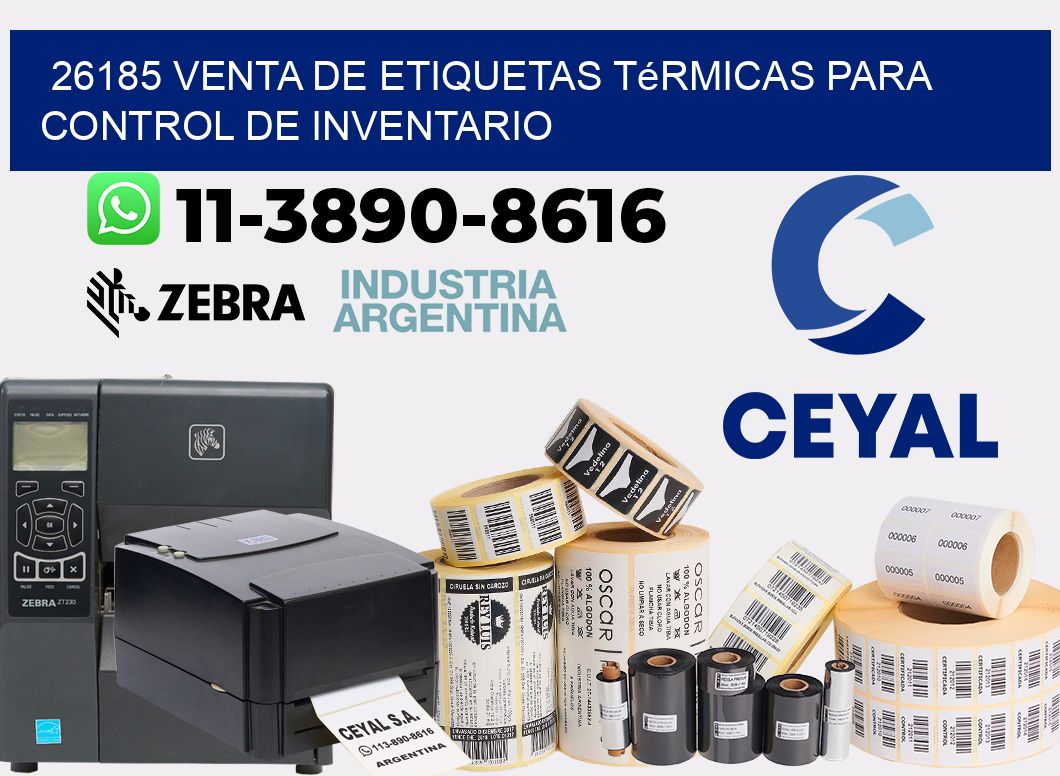 26185 venta de etiquetas térmicas para control de inventario