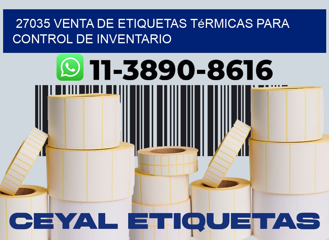 27035 venta de etiquetas térmicas para control de inventario