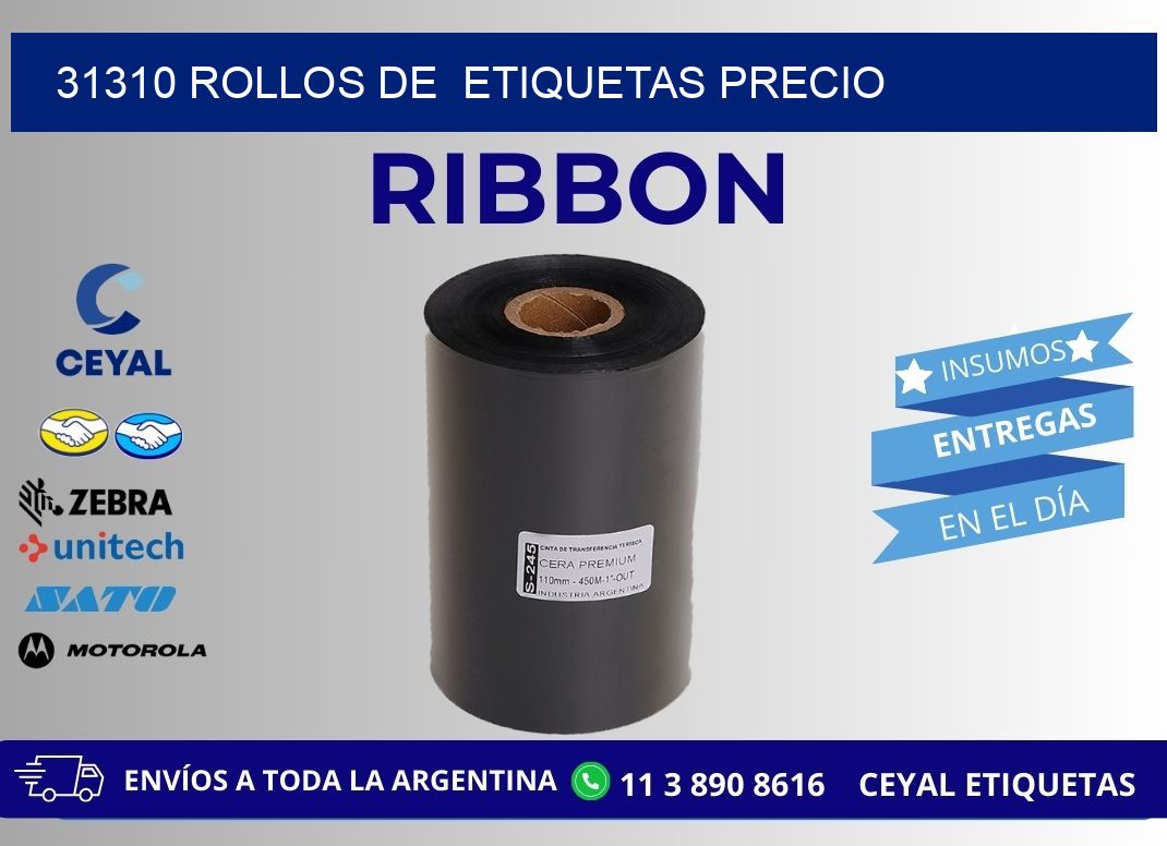 31310 rollos de etiquetas precio