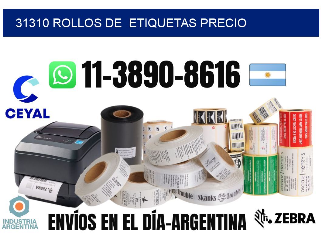 31310 rollos de etiquetas precio