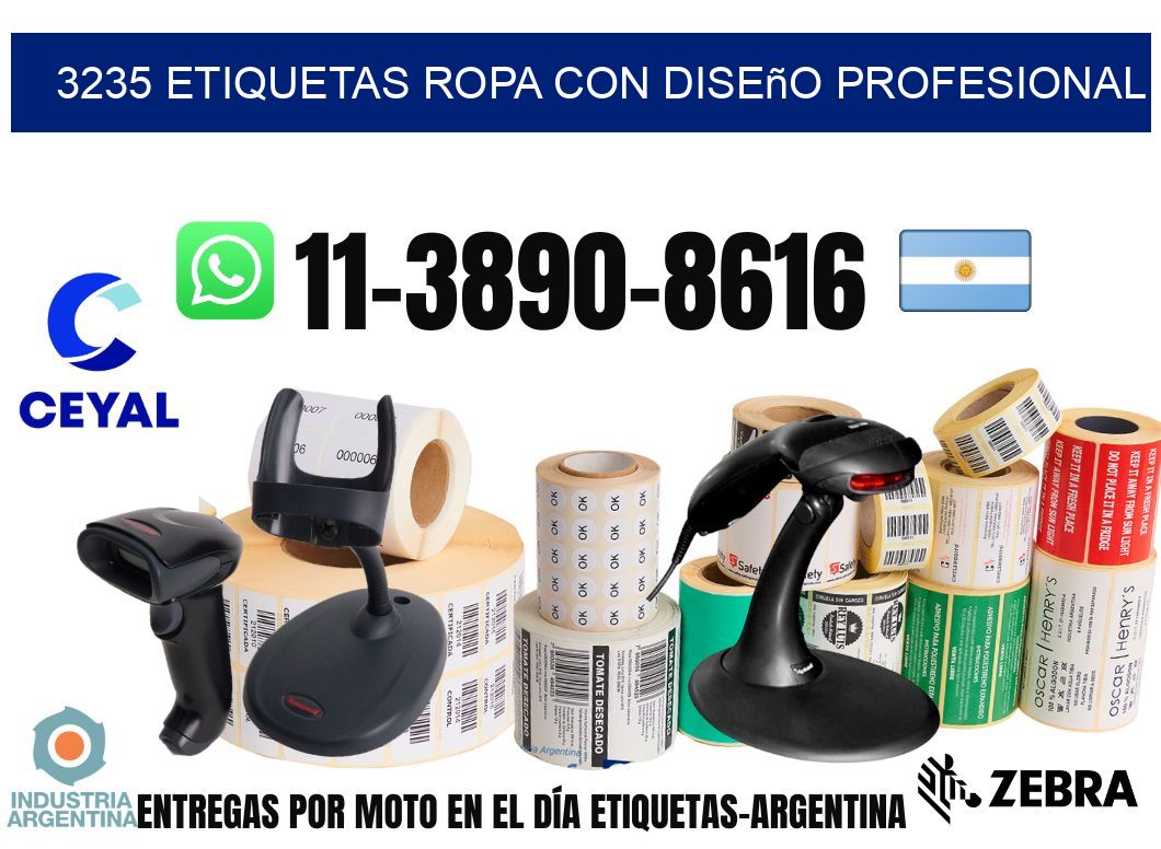 3235 Etiquetas ropa con diseño profesional