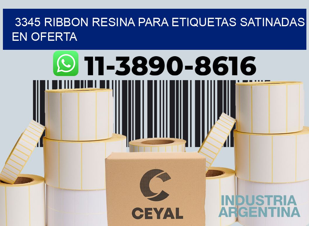 3345 ribbon resina para etiquetas satinadas en oferta