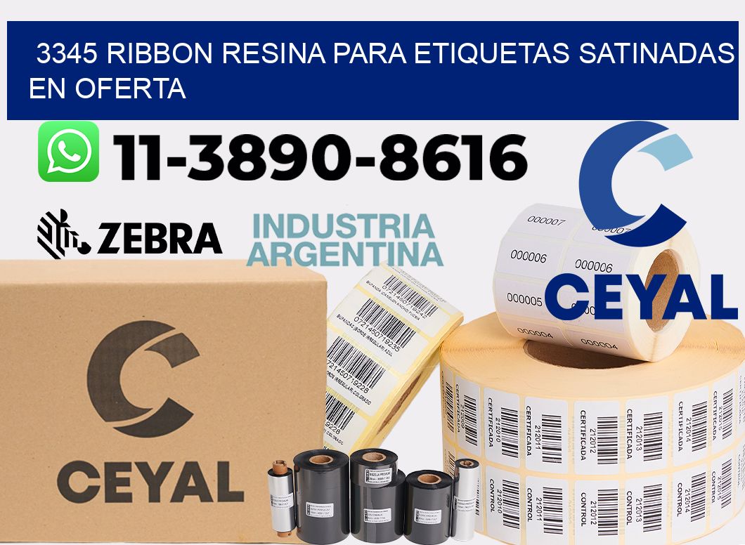 3345 ribbon resina para etiquetas satinadas en oferta