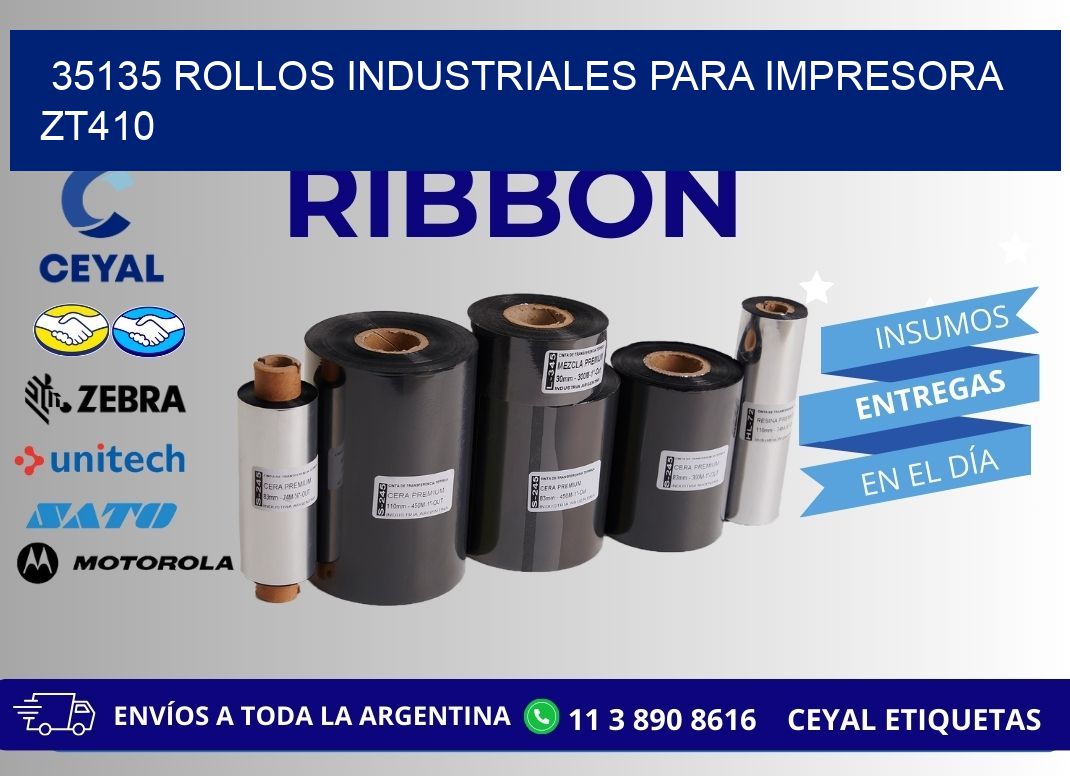 35135 rollos industriales para impresora zt410
