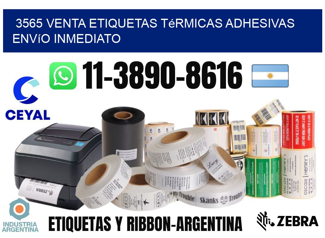 3565 venta etiquetas térmicas adhesivas envío inmediato
