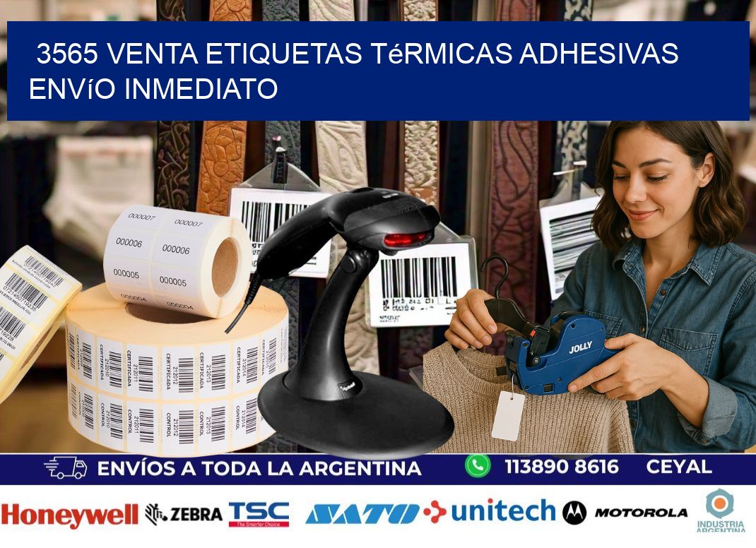 3565 venta etiquetas térmicas adhesivas envío inmediato