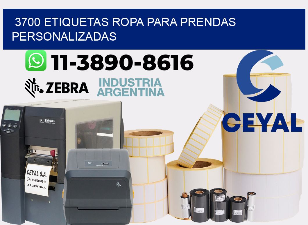 3700 Etiquetas ropa para prendas personalizadas