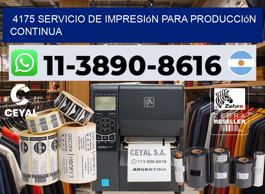 4175 Servicio de impresión para producción continua