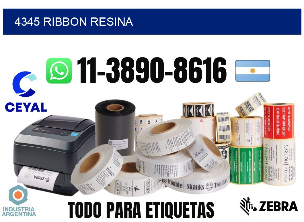 4345 ribbon resina