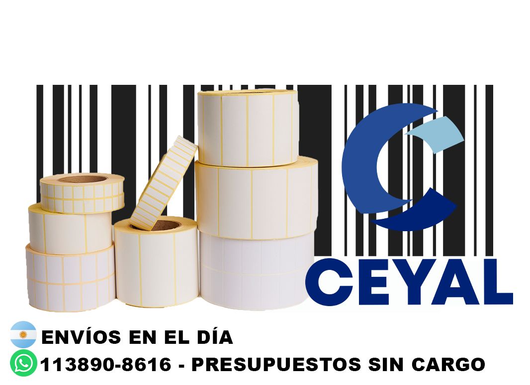 46275 rollos térmicos grandes para zebra serie 230