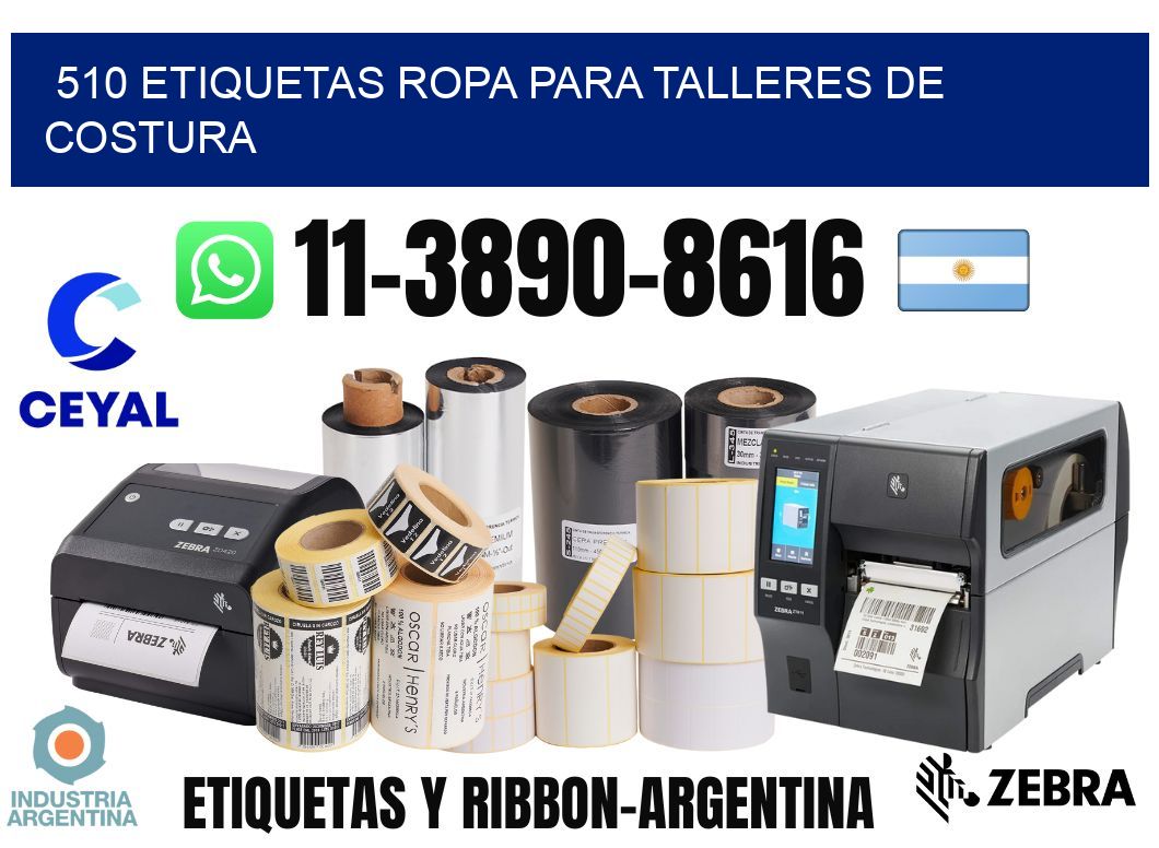 510 Etiquetas ropa para talleres de costura
