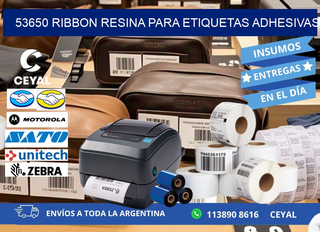 53650 ribbon resina para etiquetas adhesivas