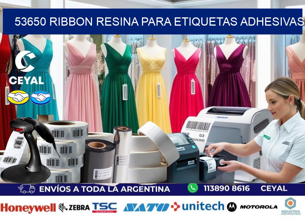 53650 ribbon resina para etiquetas adhesivas